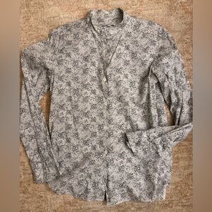 Agnes B. Floral Button-Down Blouse